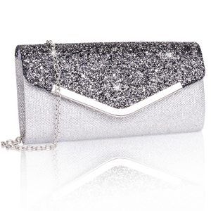 Clutch Purses Mother'S Day Gifts, Shiny Sequin Envelope Clutch :|